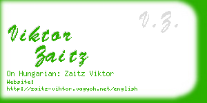 viktor zaitz business card